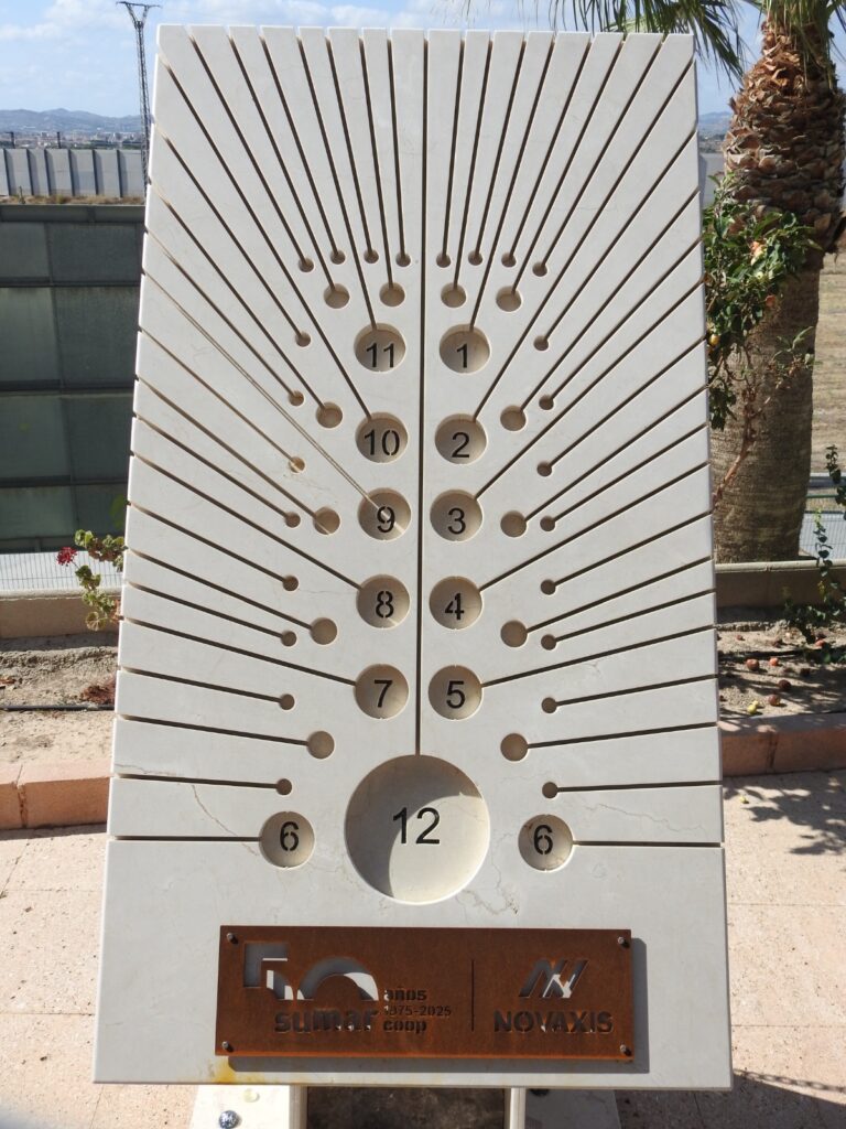 Reloj pivotante lumínico
